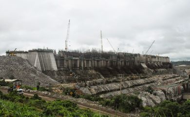 Obras da Usina Hidrelétrica de Belo Monte, em Altamira 