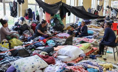 Porto Alegre (RS), 17/05/2024 – CHUVAS RS- ABRIGO - Centenas de pessoas estão no abrigo da ULBA em Canoas, recebendo donativos e assistência médica.
Foto: Rafa Neddermeyer/Agência Brasil