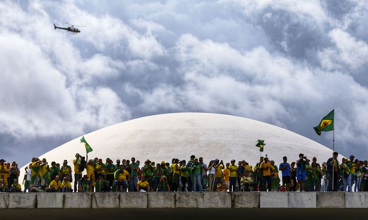 Brasília (DF), 08.01.2023 - Manifestantes golpistas invadem o Congresso Nacional, STF e Palácio do Planalto. Foto: Marcelo Camargo/Agência Brasil