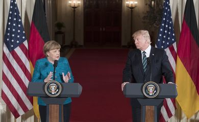 O encontro entre Trump e Merkel, líderes de duas das maiores economias do mundo, era muito esperado