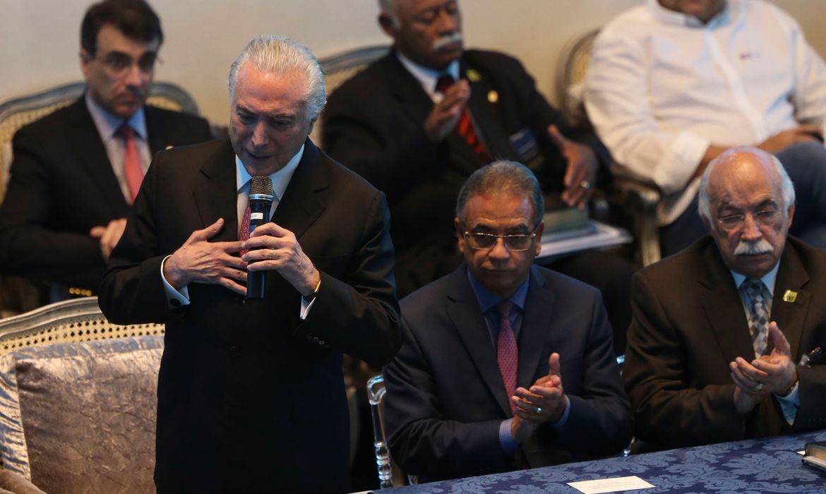  O presidente Michel Temer, participa da Assembleia Geral Extraordinária da Convenção Nacional das Assembleias de Deus no Brasil (Conamad), em Brasília.