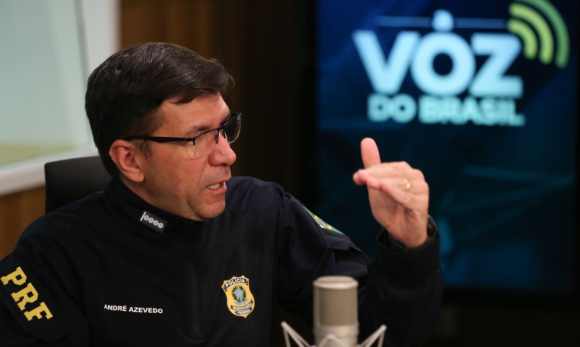 O coordenador-geral de Segurança Viária da Polícia Rodoviária Federal (PRF), André Luiz de Azevedo, durante entrevista ao programa Voz do Brasil.
