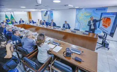 Brasília (DF), 17/09/2024 - Presidente da República, Luiz Inácio Lula da Silva, durante reunião com o Presidente do Senado Federal e do Congresso Nacional, Senador Rodrigo Pacheco, Presidente da Câmara dos Deputados, Deputado Arthur Lira, e Presidente do Supremo Tribunal Federal (STF), Ministro Luís Roberto Barroso, no Palácio do Planalto. Foto: Ricardo Stuckert/PR