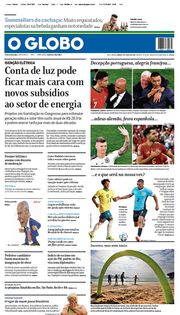 Capa do Jornal O Globo Edição 2024-07-06