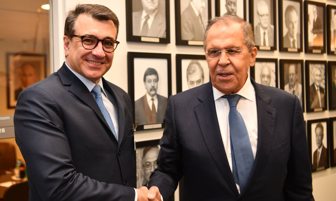 O Ministro Carlos França reuniu-se com o Ministro dos Negócios Estrangeiros da Rússia, Sergey Lavrov,