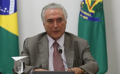 Brasília - O presidente Michel Temer coordena reunião do Conselho da Câmara de Comércio Exterior (Camex), no Palácio do Planalto (Valter Campanato / Agência Brasil)