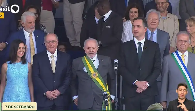 Brasília (DF07/09/2024     Desfile de 7 de Setembro na Esplanada dos Ministérios. Imagem reprudução TV.