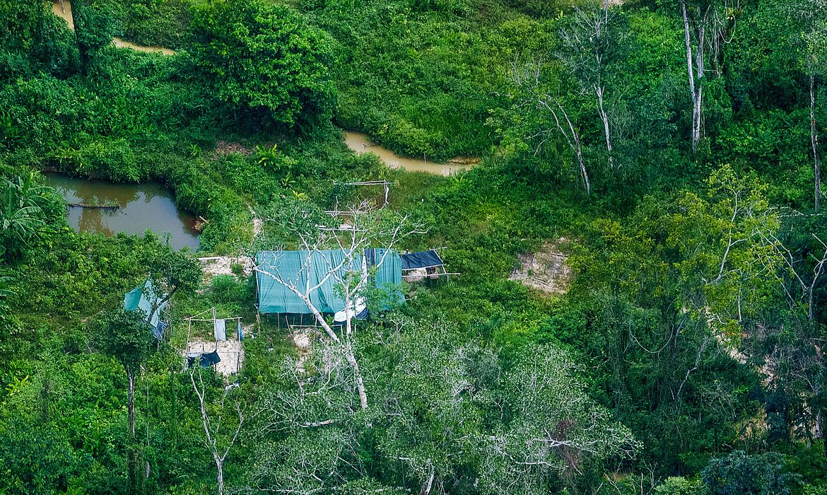 Surucucu (RR), 11/02/2023 - GARIMPO: ação coordenada do governo federal no território Yanomami encontra comunidade de povo indígena isolado (Moxihatëtë). Eles vivem a apenas 15 km de um ponto de garimpo.