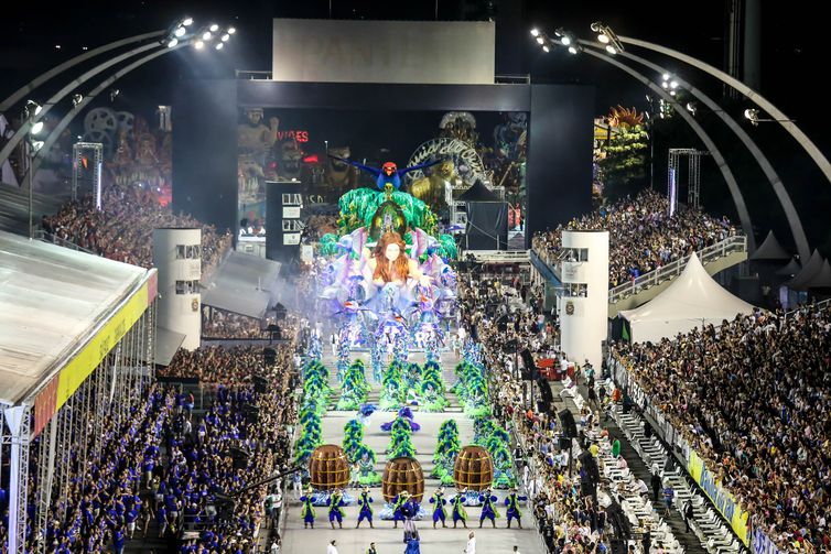 São Paulo - A Escola de Samba Unidos de Vila Maria, é a São Paulo - A Escola de Samba Unidos de Vila Maria, é a segunda a desfilar no carnaval de São Paulo no Sambódromo do Anhembi (Divulgação/Paulo Pinto/LigaSP)