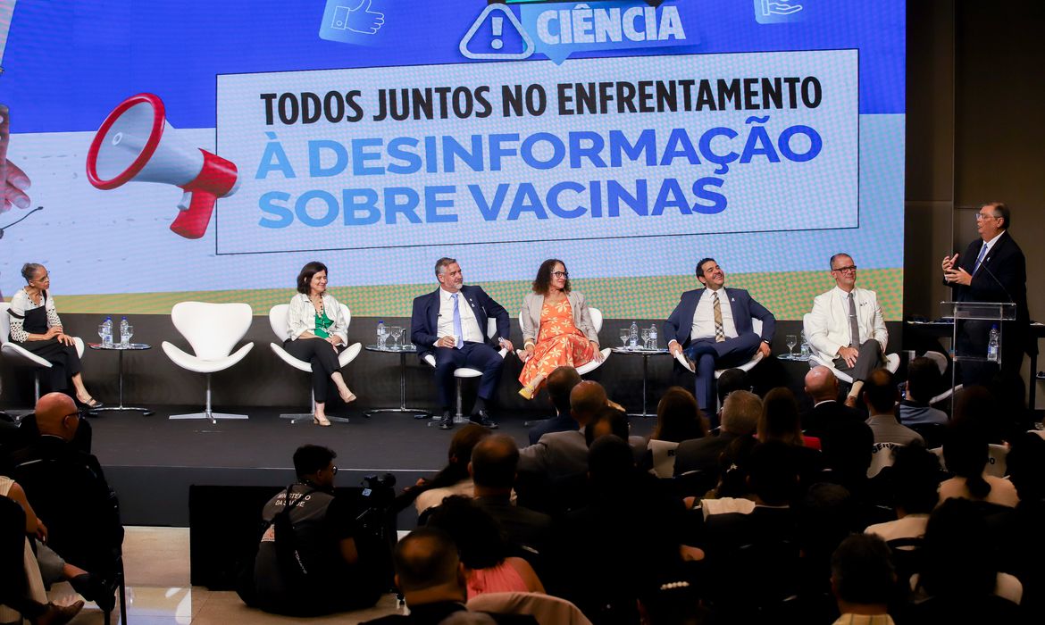 Brasília (DF), 24/10/2023, Lançamento do programa Saúde com Ciência. O evento aconteceu no Centro Internacional de Convenções do Brasil (CICB). Foto: Antônio Cruz/Agência Brasil