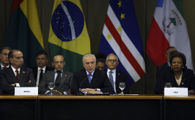 Brasília - O presidente Michel Temer faz discurso de abertura da 22ª Reunião Ordinária do Conselho de Ministros da Comunidade dos Países de Língua Portuguesa (CPLP) (José Cruz/Agência Brasil)