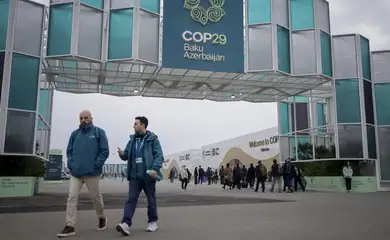 Chegada de delegações e participantes na COP29 em Baku, Azerbaijão, Novembro 11, 2024. Credito: ApexBrasil / Divulgação