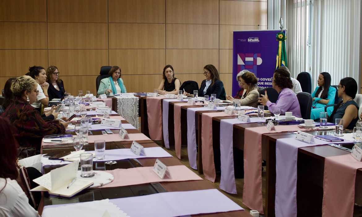 Brasília (DF), 02.08.2024 - Em café da manhã com jornalistas, ministra Cida Gonçalves fala sobre Articulação Nacional pelo Feminicídio Zero. Foto: Ministério das Mulheres/Divulgação