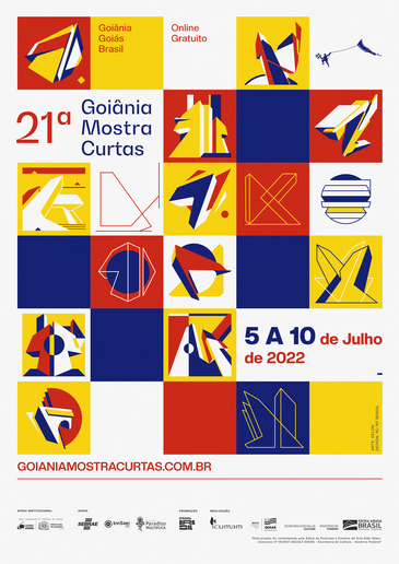 Cartaz feito pelo artista Selon para a 21º Goiânia Mostra Curtas.