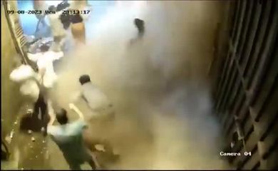 CCTV captures moment earthquake strikes in Marrakech