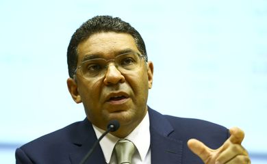 O secretário do Tesouro Nacional, Mansueto Almeida, durante entrevista coletiva para comentar o Resultado Primário do Governo Central de janeiro.