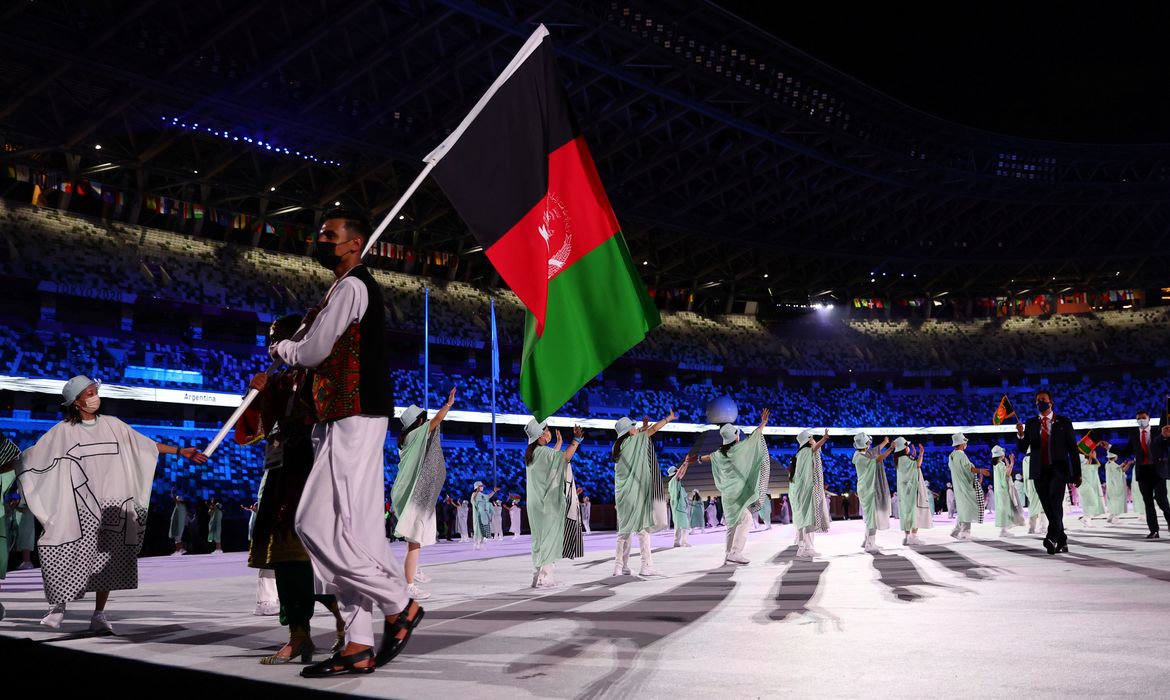 Tokyo 2020 Olympics - The Tokyo 2020 Olympics Opening Ceremony - Ageganistão - atletas afegãos
