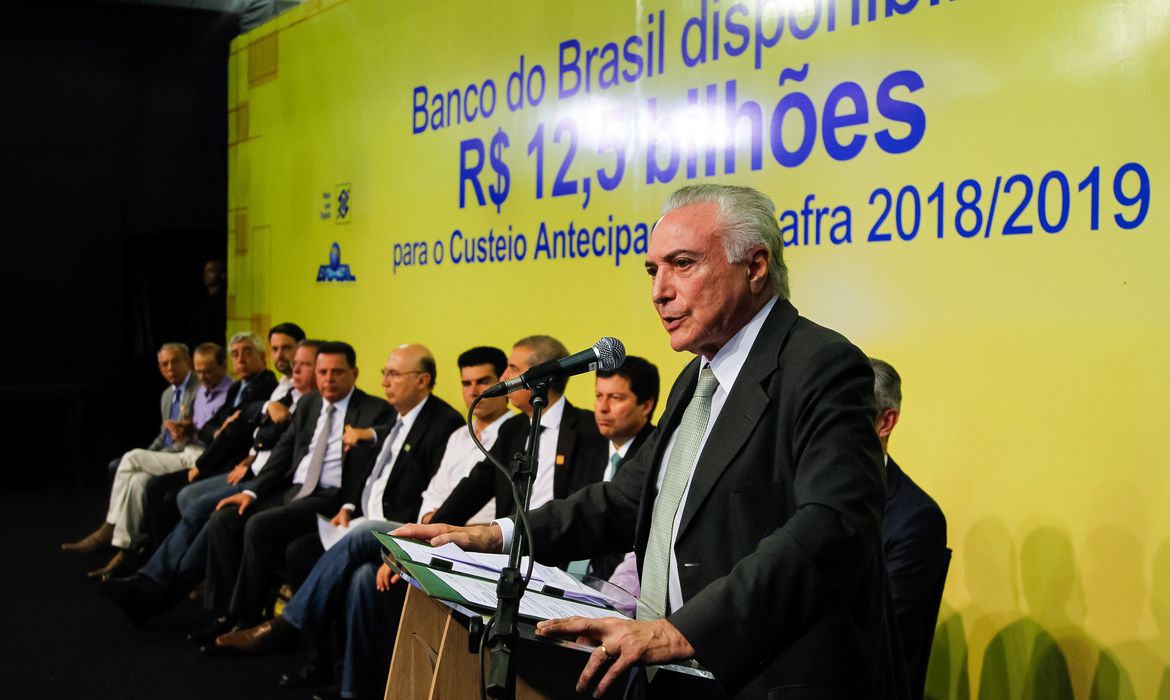 Rio Verde (GO) - Presidente Michel Temer participa da cerimônia de anúncio do custeio antecipado da safra 2018/2019 (Beto Barta/PR)