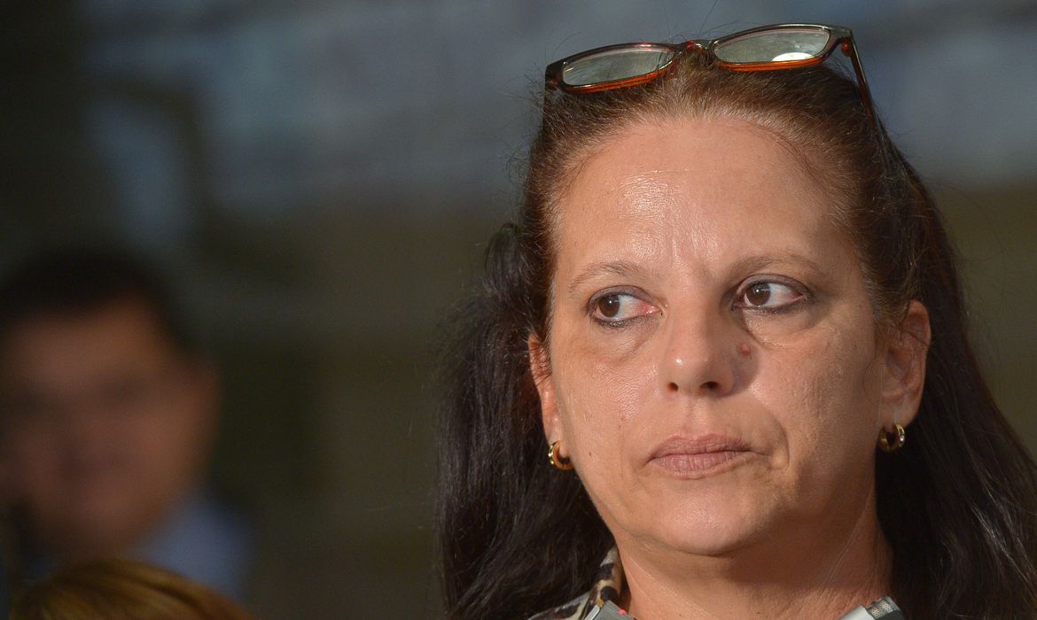 Brasilia - Ramona Matos Rodriguez se abrigou no gabinete do DEM na Câmara dos Deputados depois de abandonar o programa Mais Médicos, do governo federal (Wilson Dias/ Agência Brasil )