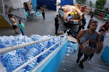 Matias Barbosa (MG), 01/03/2026 - A Escola Municipal Lucy de Castro Cabral recebe donativos para distribuição aos afetados pelas fortes chuvas na cidade.
