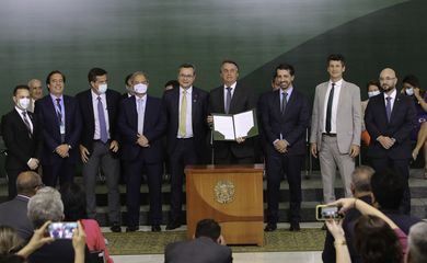O presidente da República, Jair Bolsonaro, participa  de lançamento do Programa de Crescimento Verde do Governo federal