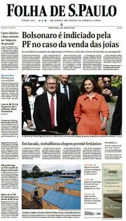 Capa do Jornal Folha de S. Paulo Edição 2024-07-05