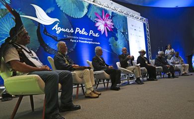 Brasília - Seminário preparatório para o 8º Fórum Mundial da Água começa a discutir o tema Água: Saberes e Tradições (Fabio Rodrigues Pozzebom/Agência Brasil)