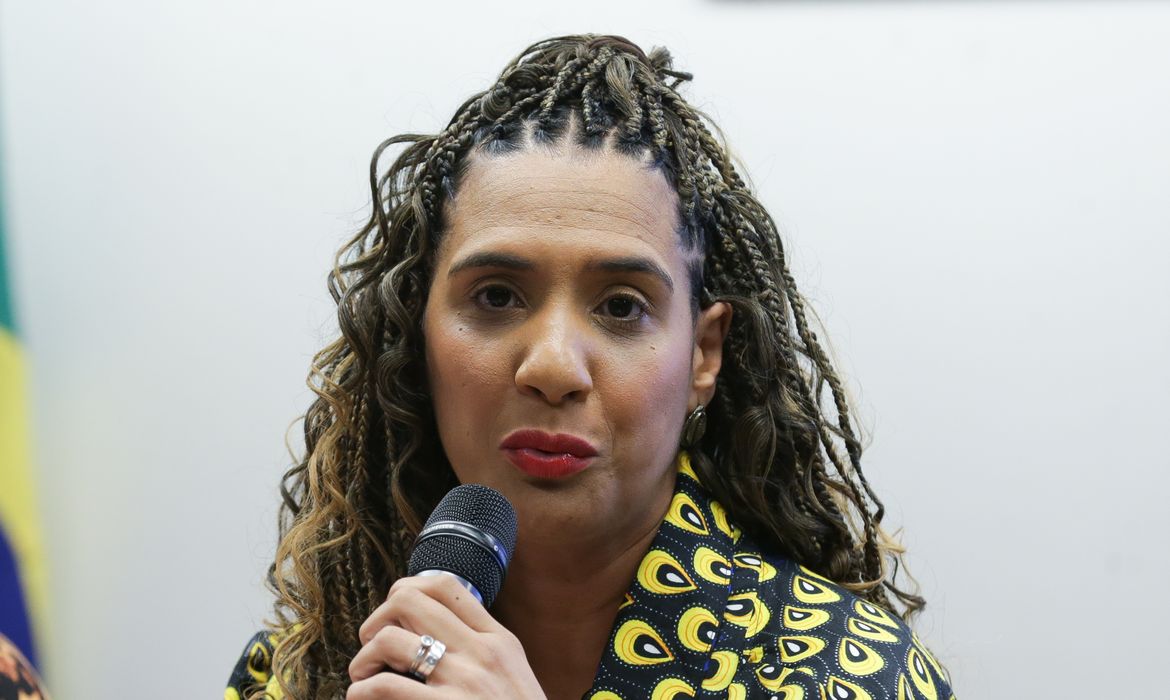 Brasília (DF) 03-07-2024 ministra da Igualdade Racial, Anielle Franco fala nas comissões de Direitos Humanos, Minorias e Igualdade Racial; e de Fiscalização Financeira e Controle, ambas da Câmara dos Deputados durante audiência pública.   Foto Lula Marques/ Agência Brasil