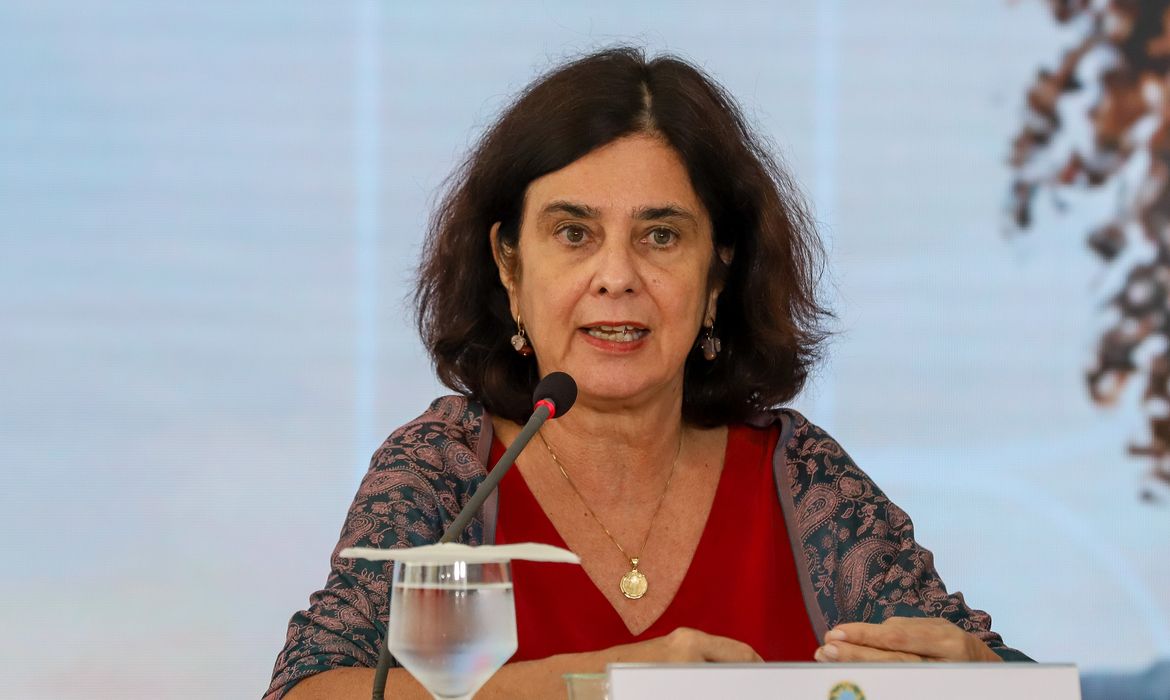 Brasília (DF), 07/03/2024, A ministra da Saúde, Nísia Trindade, durante coletiva sobre a Divulgação dos Resultados do Novo PAC Seleções para Saúde, Educação e Infraestrutura Social. Foto: Antonio Cruz/Agência Brasil