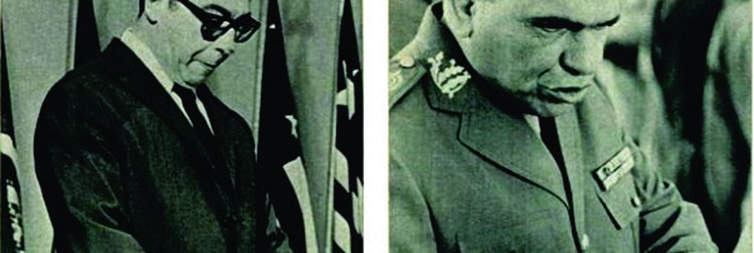 General Caneppa (à esquerda) e General Bandeira, aliados dos americanos