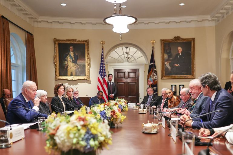 Washington (USA), 10.02.2023 - Presidente da República, Luiz Inácio Lula da Silva, durante Reunião com o Presidente dos Estados Unidos da América, Joe Biden, na Casa Branca, em Washington DC (EUA). Foto: Ricardo Stuckert/PR