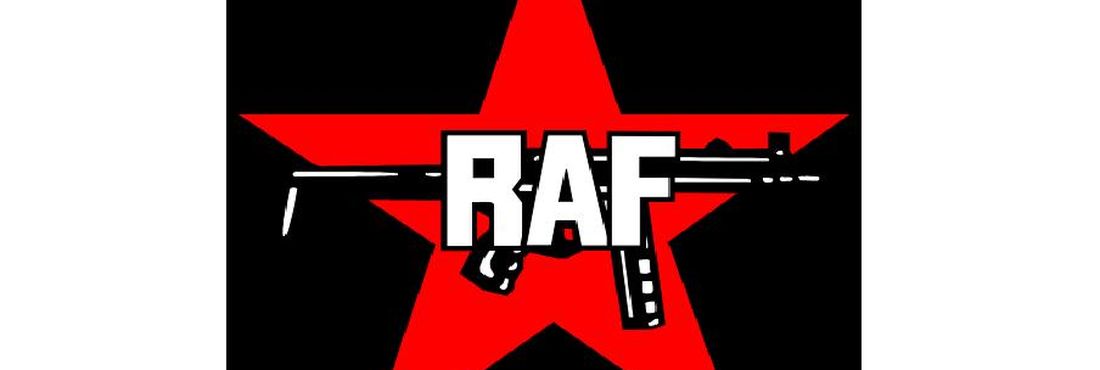 Logo do grupo RAF, fração do partido vermelho, também conhecido como Baaden-Meinhof