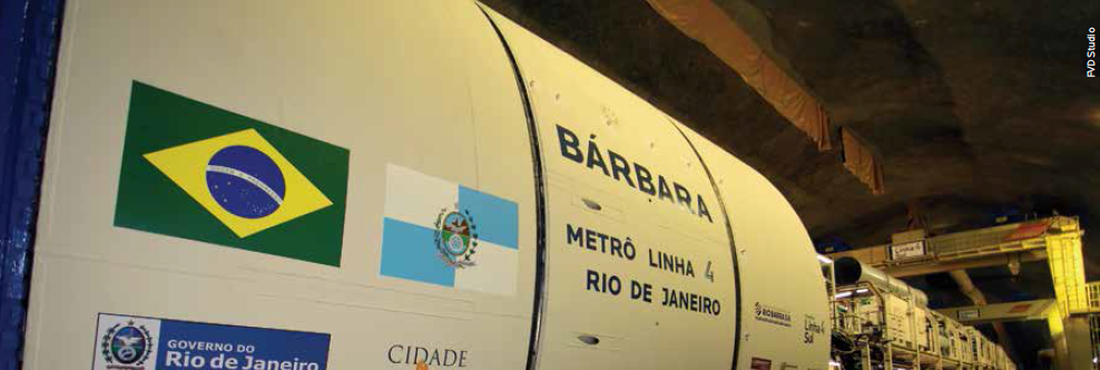 Perfurador do metrô no Rio (linha 4)