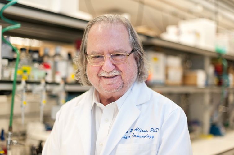 Ph.D. James P. Allison of MD Anderson Cancer Center at The University of Texas is seen in this picture obtained from MD Anderson Cancer Center at The University of Texas on October 1, 2018. MD Anderson Cancer Center at The University of Texas