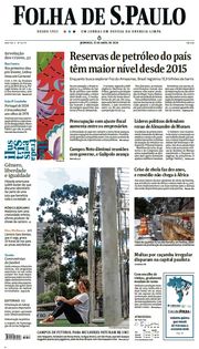 Capa do Jornal Folha de S. Paulo Edição 2024-04-21