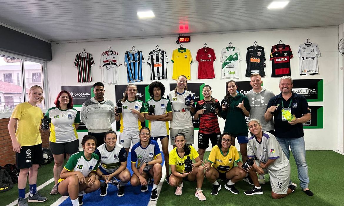 Divulgação/CBDS futebol feminino, brasil, surdolimpíada