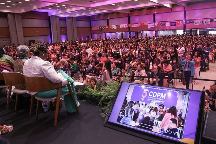 Brasília (DF), 01/10/2025 – 5ª Conferência Nacional de Políticas para as Mulheres.  Foto: José Cruz/Agência Brasil
