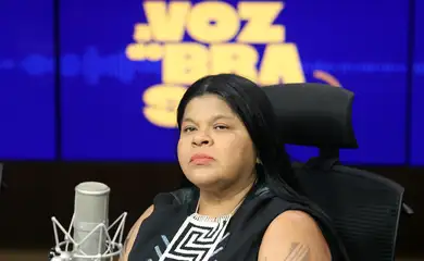 Brasília (DF) 05/08/2025 - Sônia Guajajara, ministra dos Povos Indígenas, participa do programa A Voz do Brasil. Foto: Valter Campanato/Agência Brasil