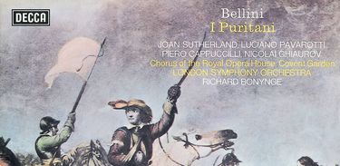 Capa do CD &quot;I Puritani&quot;, de Bellini