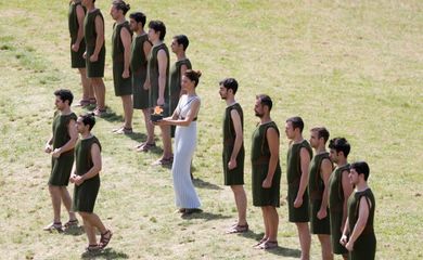 Símbolo dos Jogos Olímpicos da Modernidade, a Chama Olímpica faz parte de um ritual realizado desde a Grécia Antiga (Roberto Castro/Ministério do Esporte)