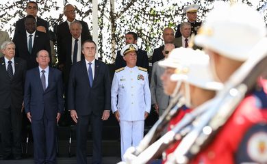 Presidente da República, Jair Bolsonaro, durante cerimônia alusiva ao Aniversário do Corpo de Fuzileiros NavaisMarcos Corrêa/PR