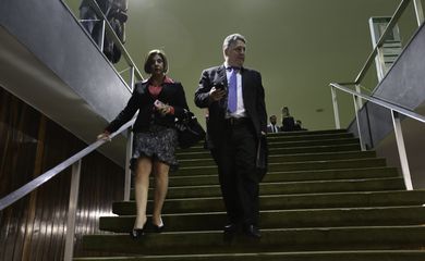Brasília - Anthony Garotinho, acompanhado de sua esposa, Rosinha, esteve na Câmara esta tarde. (Fabio Rodrigues Pozzebom/Agência Brasil)