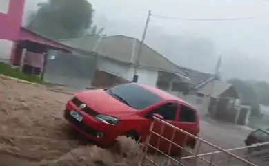 Porto Alegre 08/11/2025 - Passagem de um ciclone extratropical na madrugada deste sábado (8) causou estragos em diferentes regiões do Rio Grande do Sul. Foto: Reprodução/Redes sociais