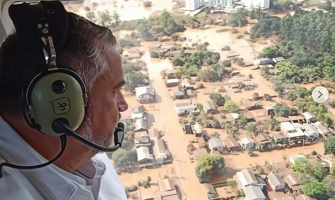 Rio Grande do Sul – Ministros Waldez Góes e Paulo Pimenta visitam áreas atingidas por ciclone no Rio Grande do Sul. Foto: INSTAGRAM/Paulo Pimenta