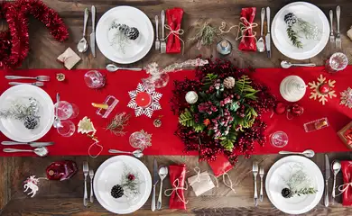 Brasília (DF), 23/12/2024 - Mesa da ceia de natal. Foto: Senac/Divulgação