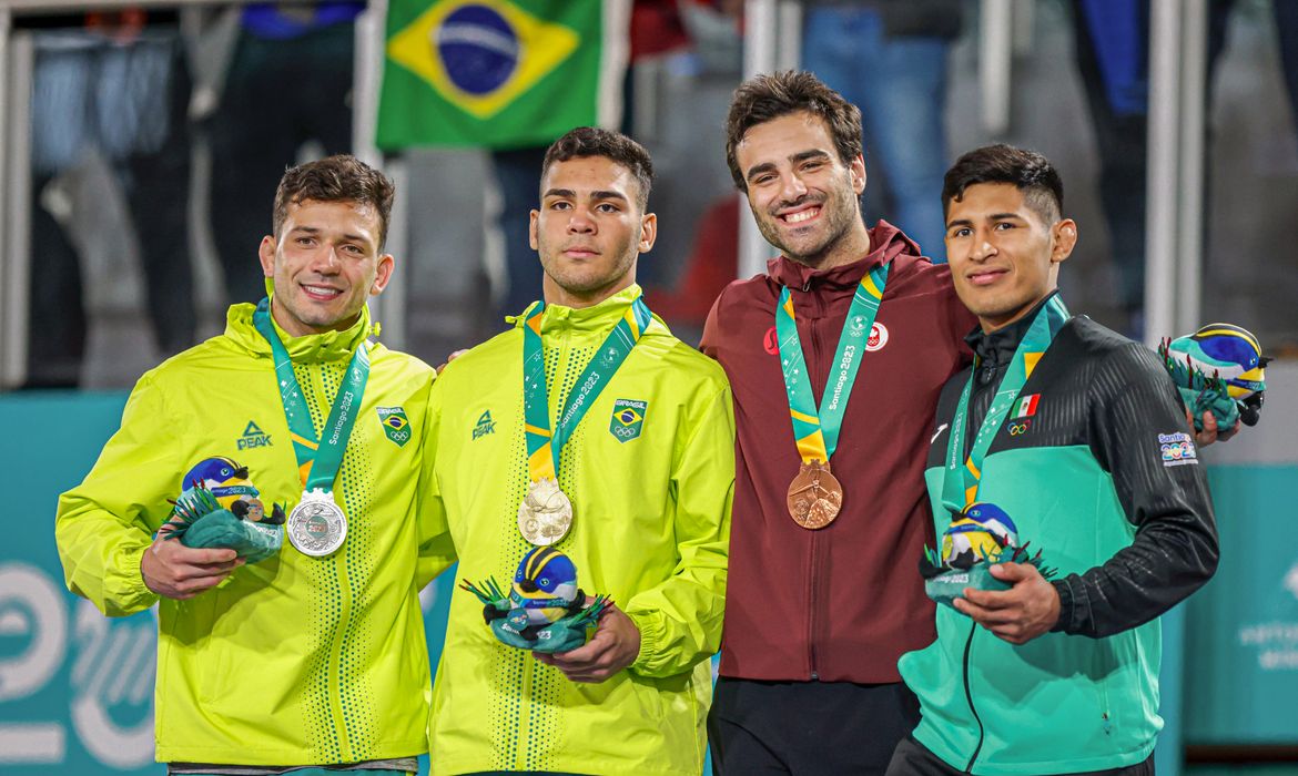 Rio de Janeiro (RJ) 30/10/2023 - Judô brasileiro garante mais dois ouros e chega a dez medalhas no Pan.
Foto: Wander Roberto/COB