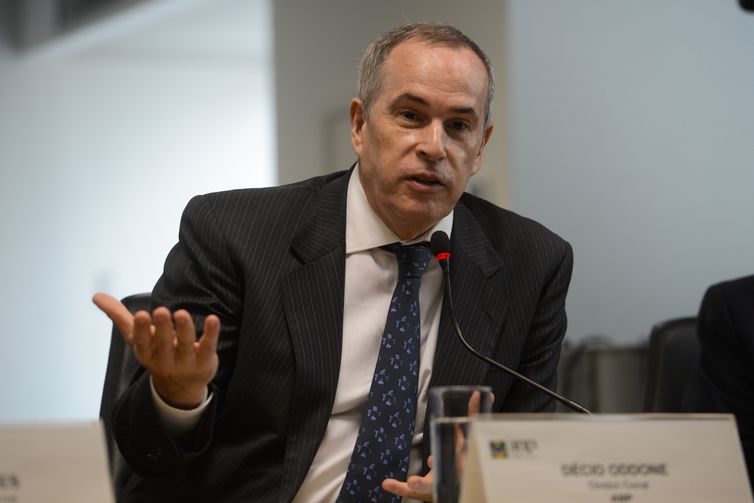  O diretor-geral da ANP, Décio Oddone fala durante evento de assinatura do Termo Aditivo ao Contrato da cessão onerosa da ANP (Agência Nacional do Petróleo, Gás Natural e Biocombustíveis) com a Petrobras.