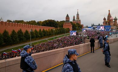 FILE PHOTO: Concert marking Russia's annexation of four Ukrainian territories held in Moscow