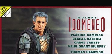 Capa do CD &quot;Idomeneo&quot;, de Mozart, com Placido Domingo