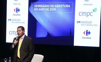 O vice-presidente da República, Hamilton Mourão, participa do Seminário Brasil de Ideias - Abertura do Ano de 2019.